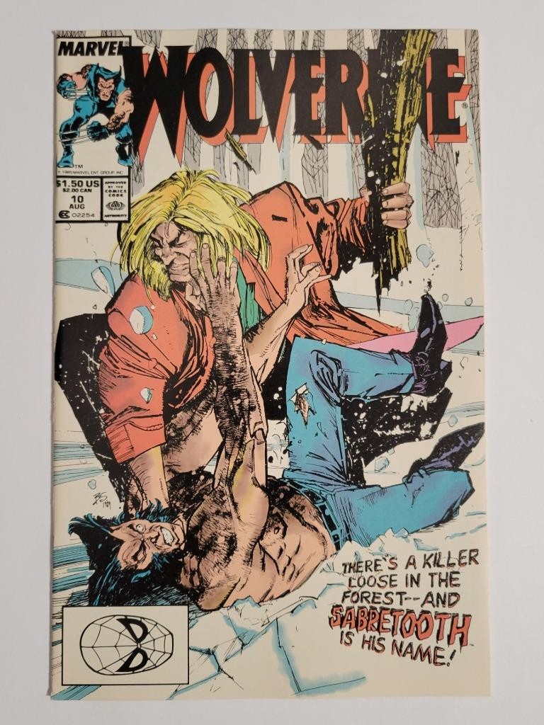 Wolverine #10 Marvel 1989 NM 9.4 First Sabretooth app in a Wolverine title