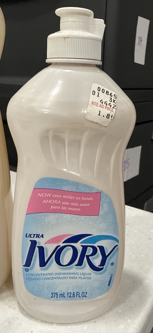 Vintage 2000 Ivory Dish Detergent Dish Washing Soap 12oz Bottle New Full