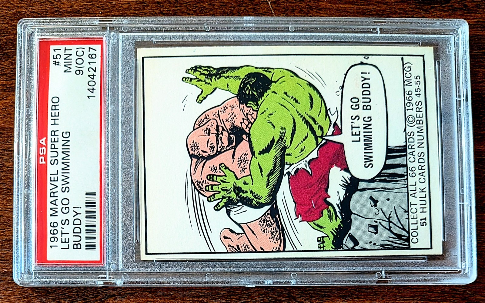 1966 DONRUSS MARVEL SUPERHEROES #51 RARE PSA MINT 9(oc) READ DESCRIPTION BELOW
