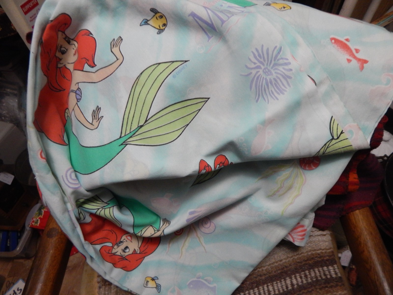 vintage set of 2 Disney the Little Mermmaid single bed sheets Bedroom  1 fitted