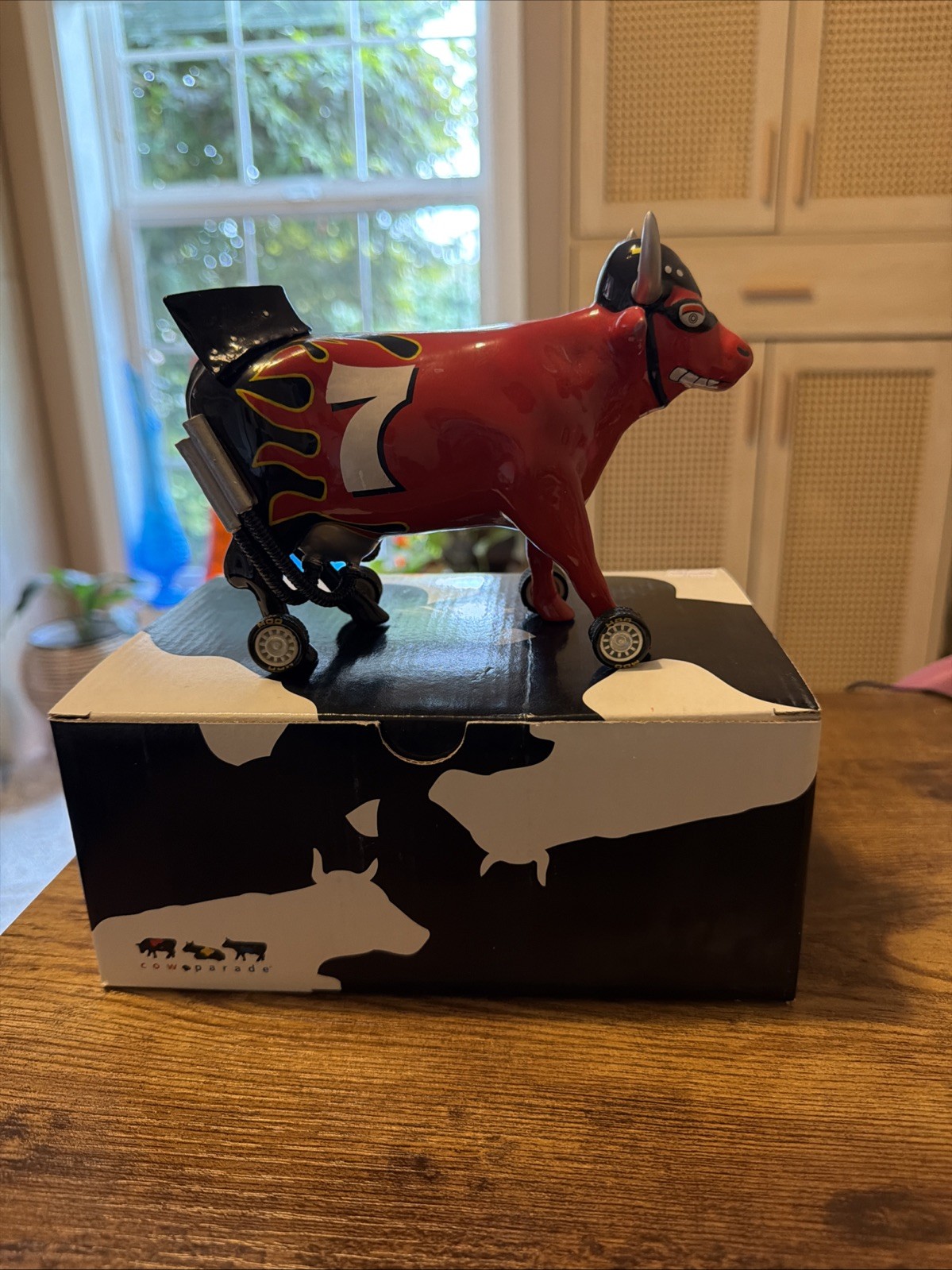 2002 Cow Parade “Nascow Stockyard Cow” #9206 COWPARADE w/box