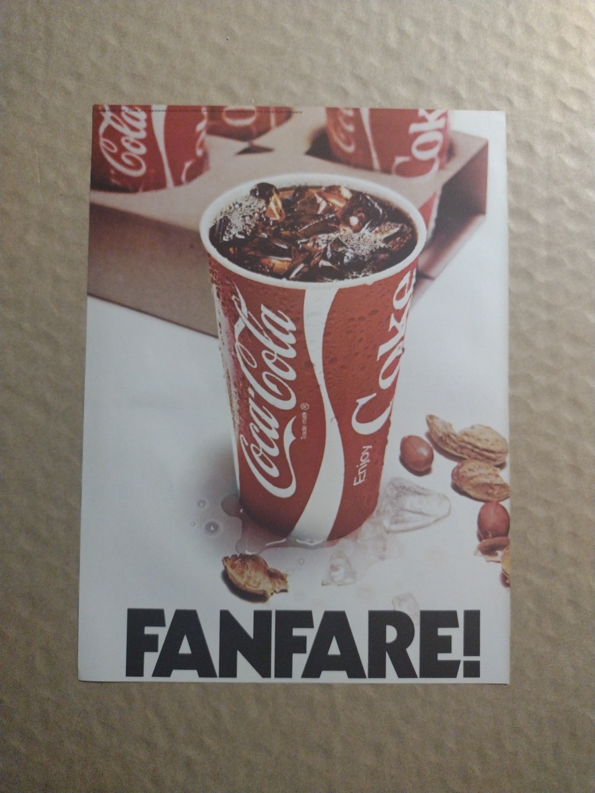 1981- Coca-Cola- FanFare-Print/Ad Great to Frame- Classic