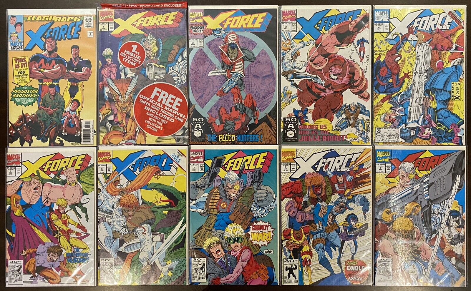 X-Force (vol 1) -1, 1-100, 8 Annuals, high grade, Cable, New Mutants, Marvel