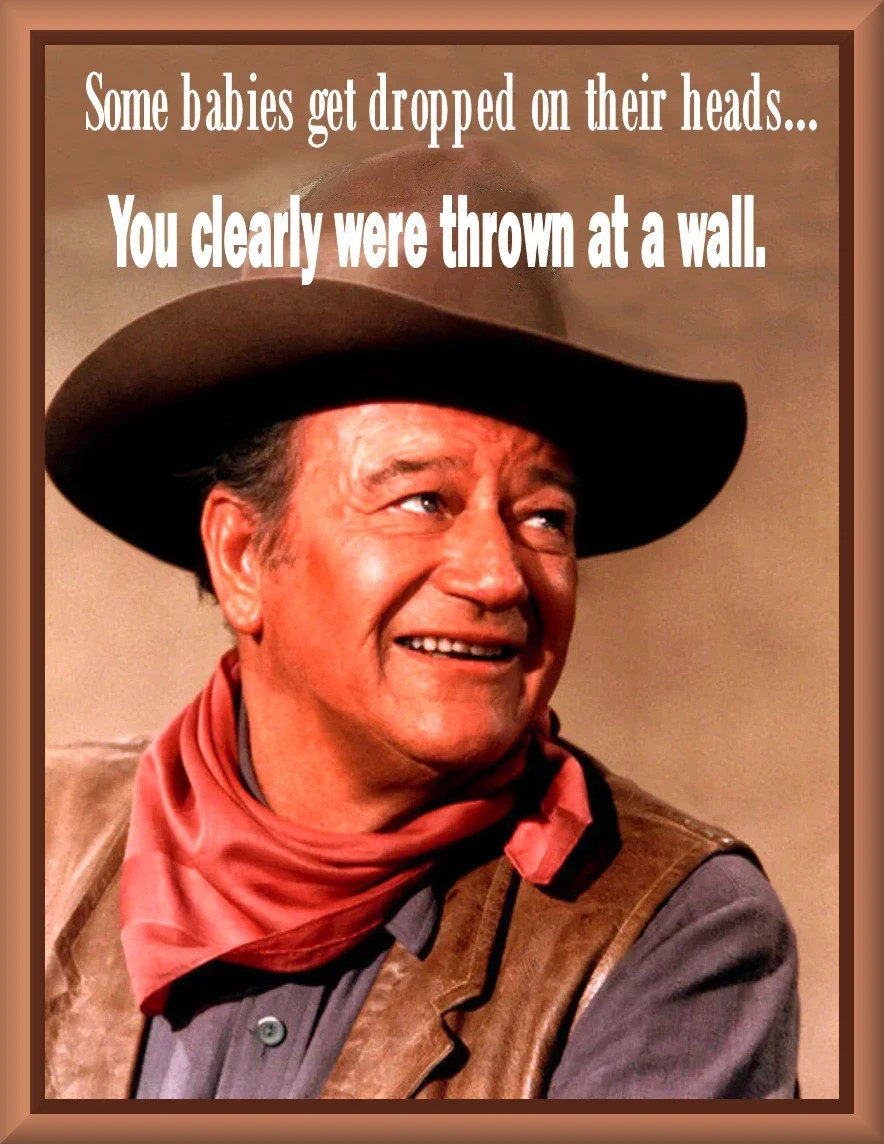 John Wayne Funny Meme #4, Toolbox - Refrigerator Magnet, 42 MIL