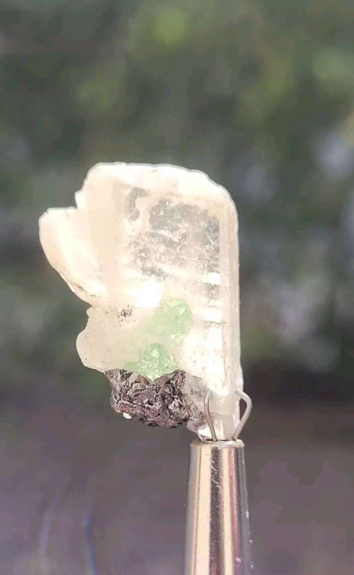  Tsavorite Garnet Inside Calcite Very RARE INCLUSION. 