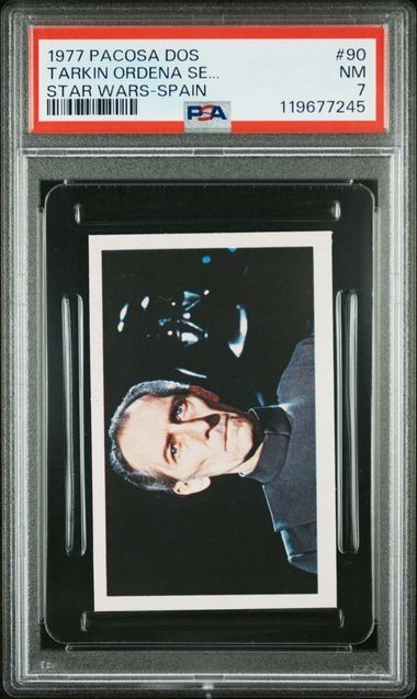 1977 PACOSA STAR WARS STICKER SPAIN DARTH VADER TARKIN #90 PSA 7 POP 1, 1 HIGHER