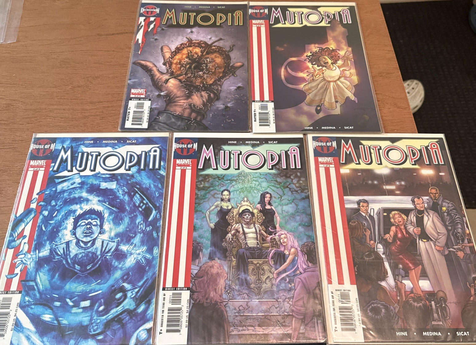 Mutopia X #1-5 VF/NM House of M complete series Marvel Comics 2005 Hine Medina