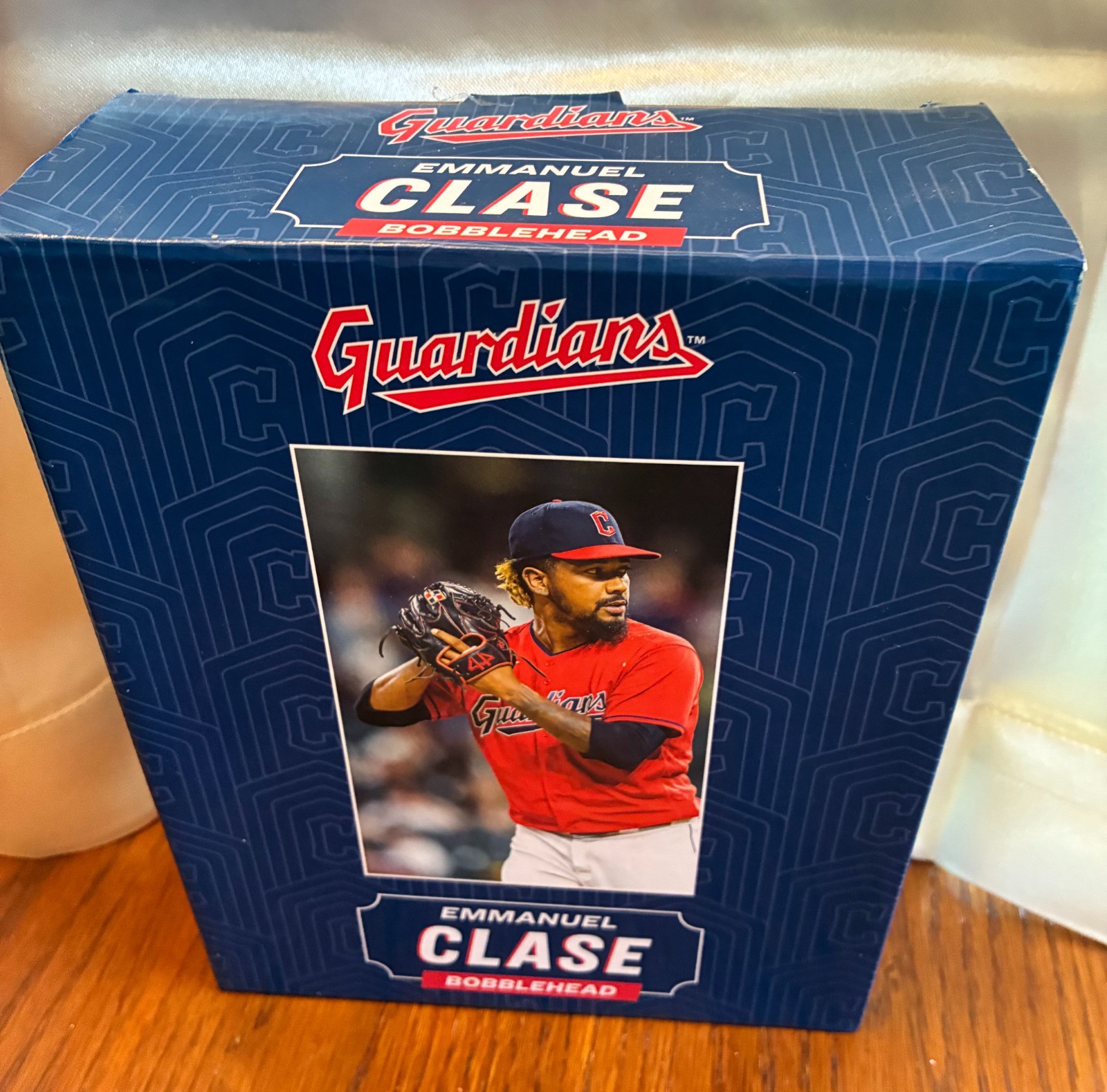 2023 Emanual Clase Bobblehead Unopened Box Cleveland Guardians
