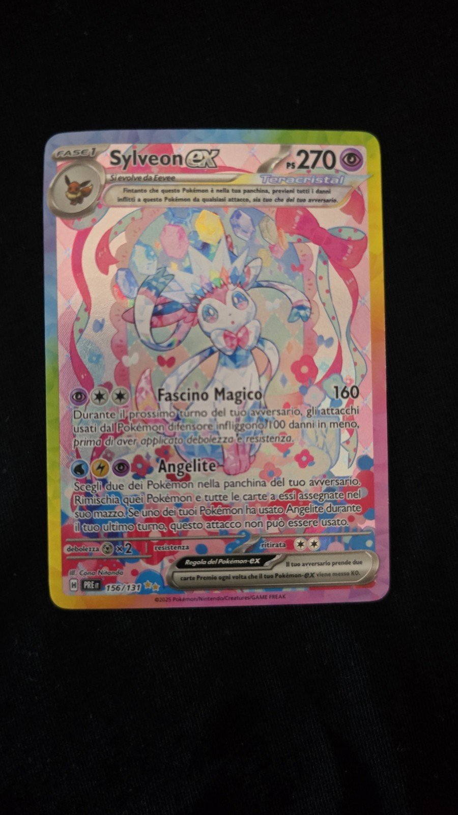 Sylveon ex 156/131 ITA Prismatic Evolutions - NM - Sar