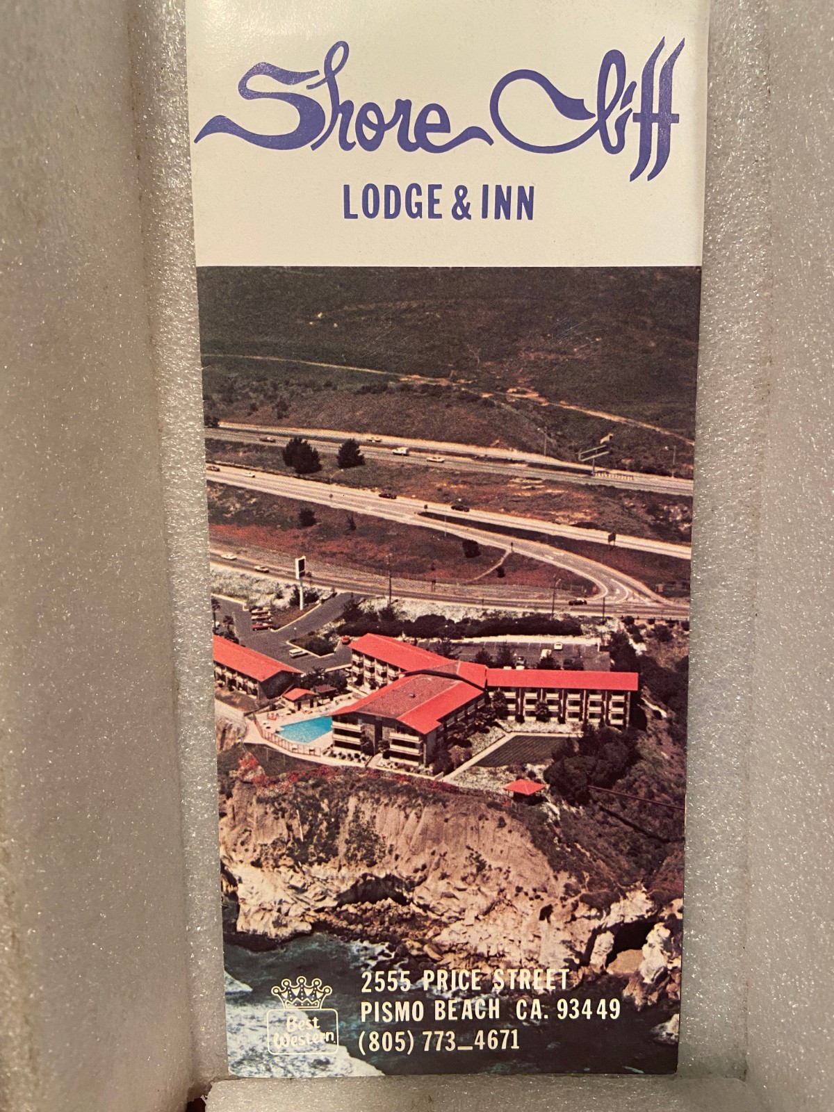 1960's Shore-Cliff Lodge & Inn Pismo Beach Quad Folded Brochure *Pre-Owned* DMC