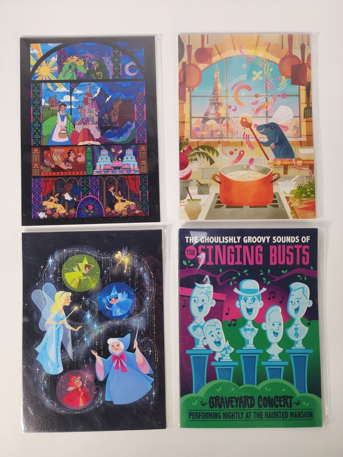 Disney Parks WonderGround Gallery Postcards Lot of 4 NEW w/ Original Tags