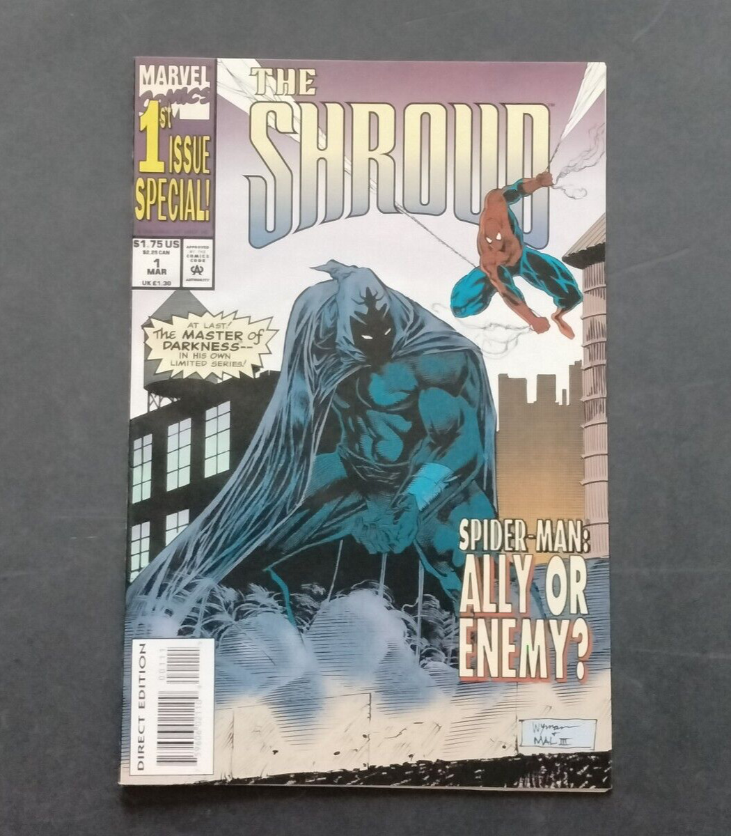 The Shroud #1 VF Newsstand Marvel Comics 1994 Spider-Man app.