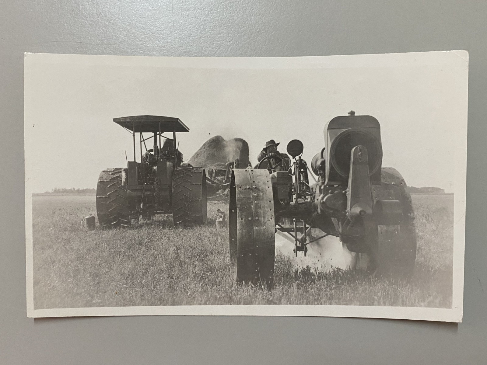1910s Aultman Taylor & IHC Titan Mogul Gas Tractors Terry Montana Vintage Photo