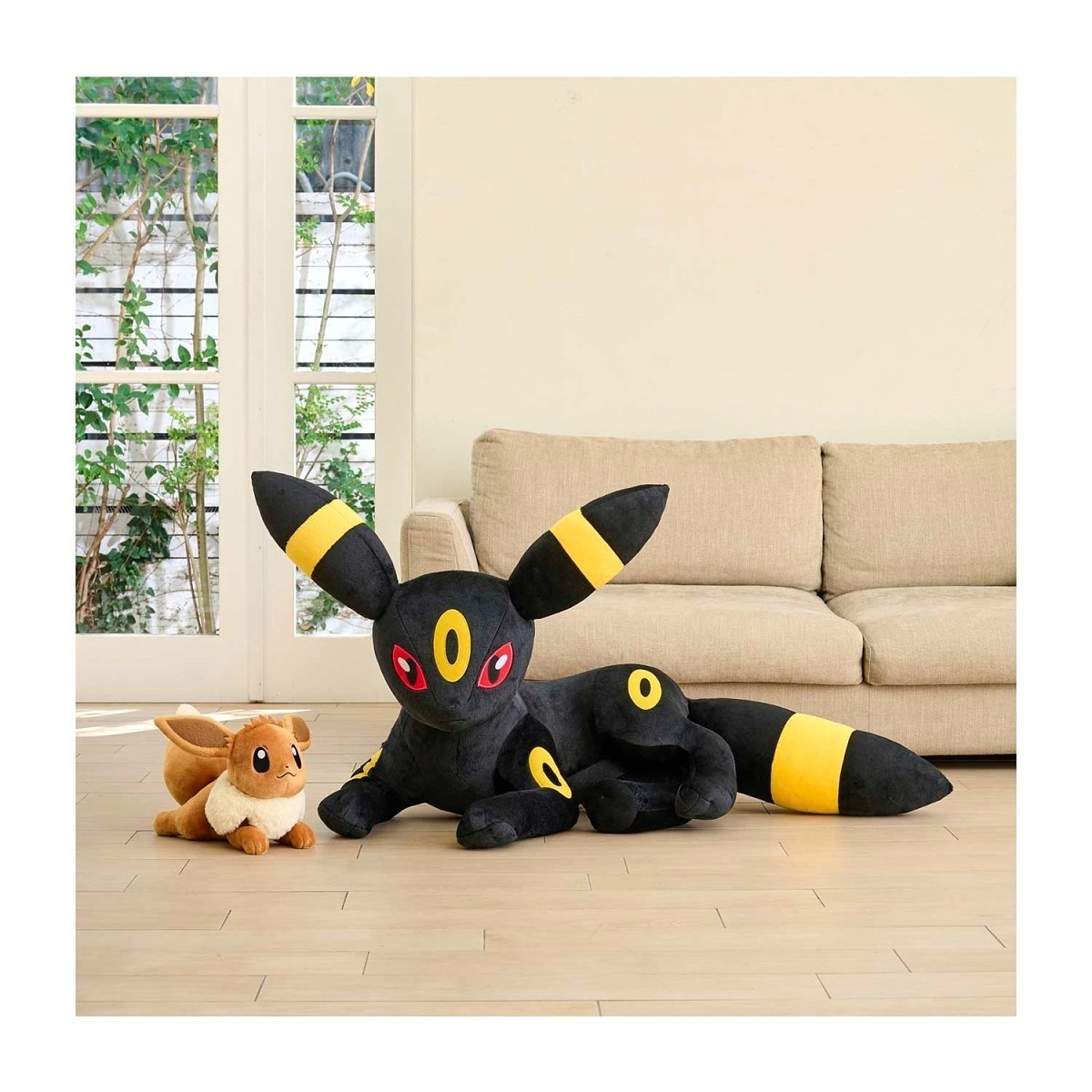 Pokemon Center Online Life Size Umbreon Jumbo Plush Doll Lying Down 79cm New