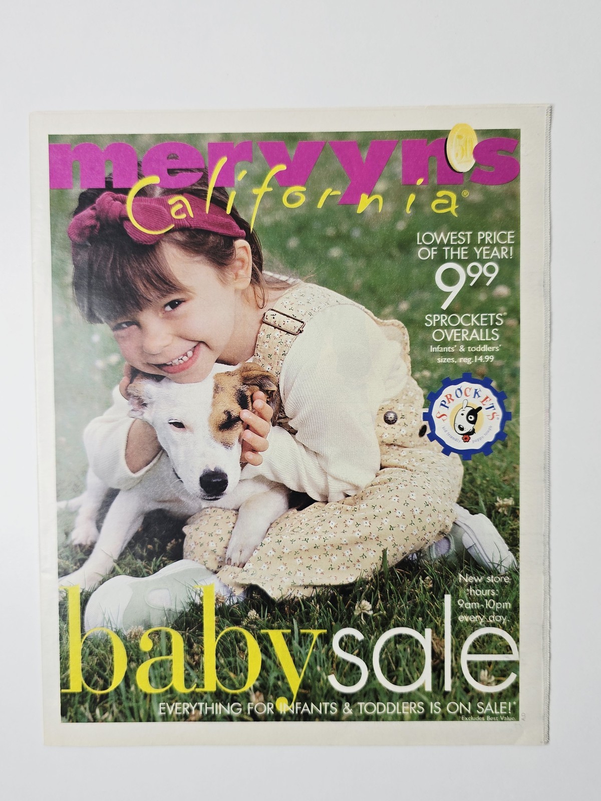 1999 Mervyn's California Baby Sale Newspaper Circular 32 Pages Vintage Catalog