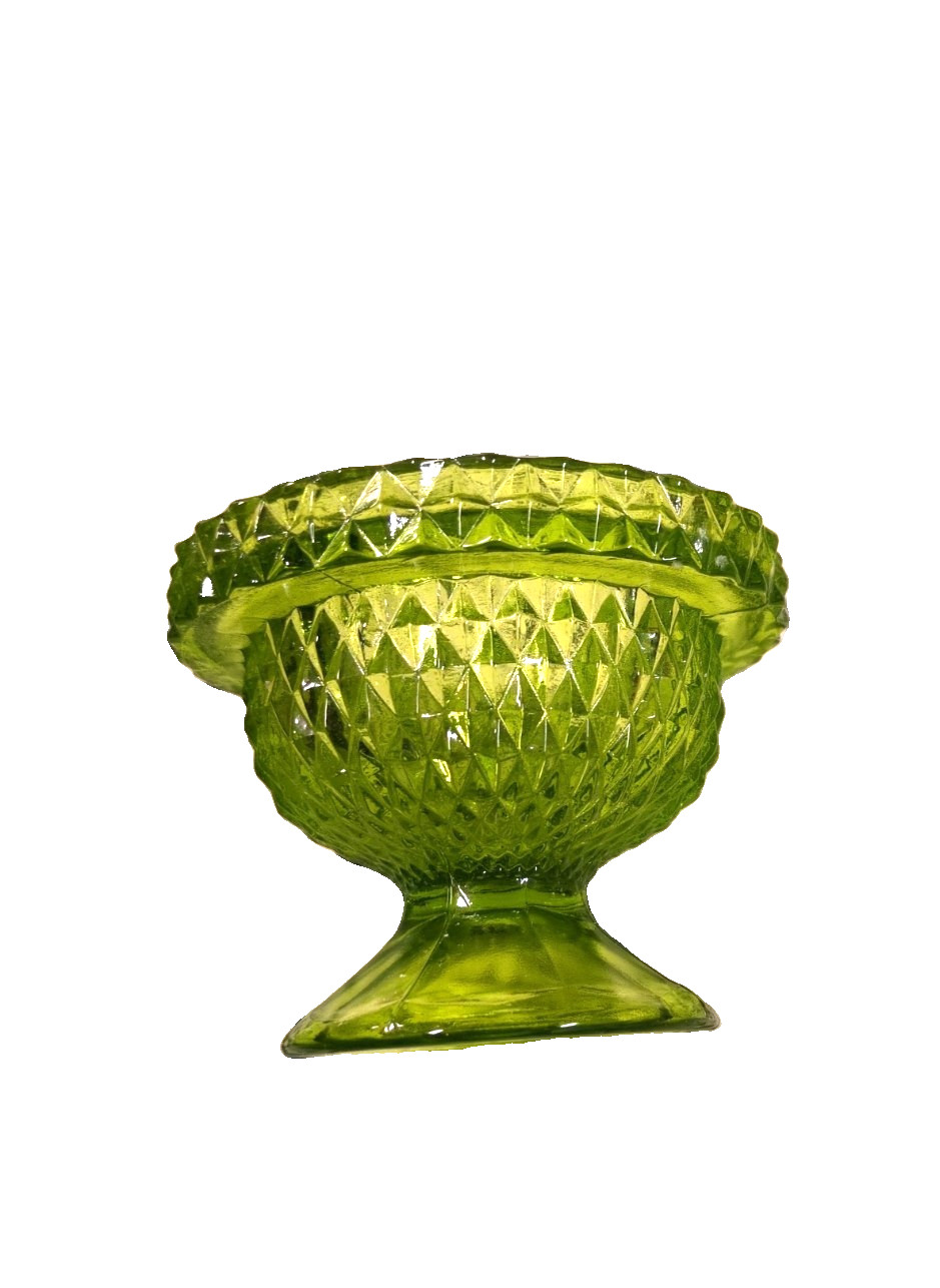 Vintage Viking Glass Green Fairy Lamp Base ~ Base Only