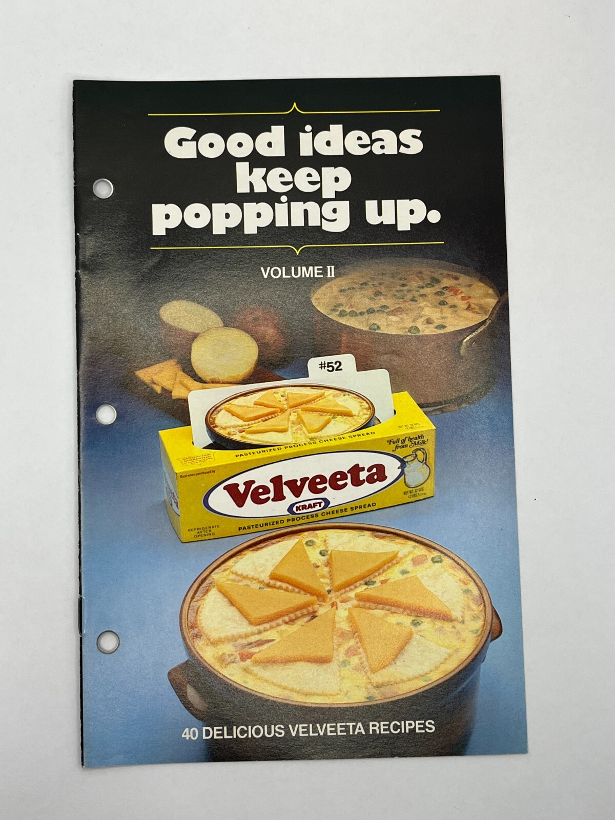 Good Ideas Keep Popping Up - Velveeta Recipe Booklet Volume II Pamphlet