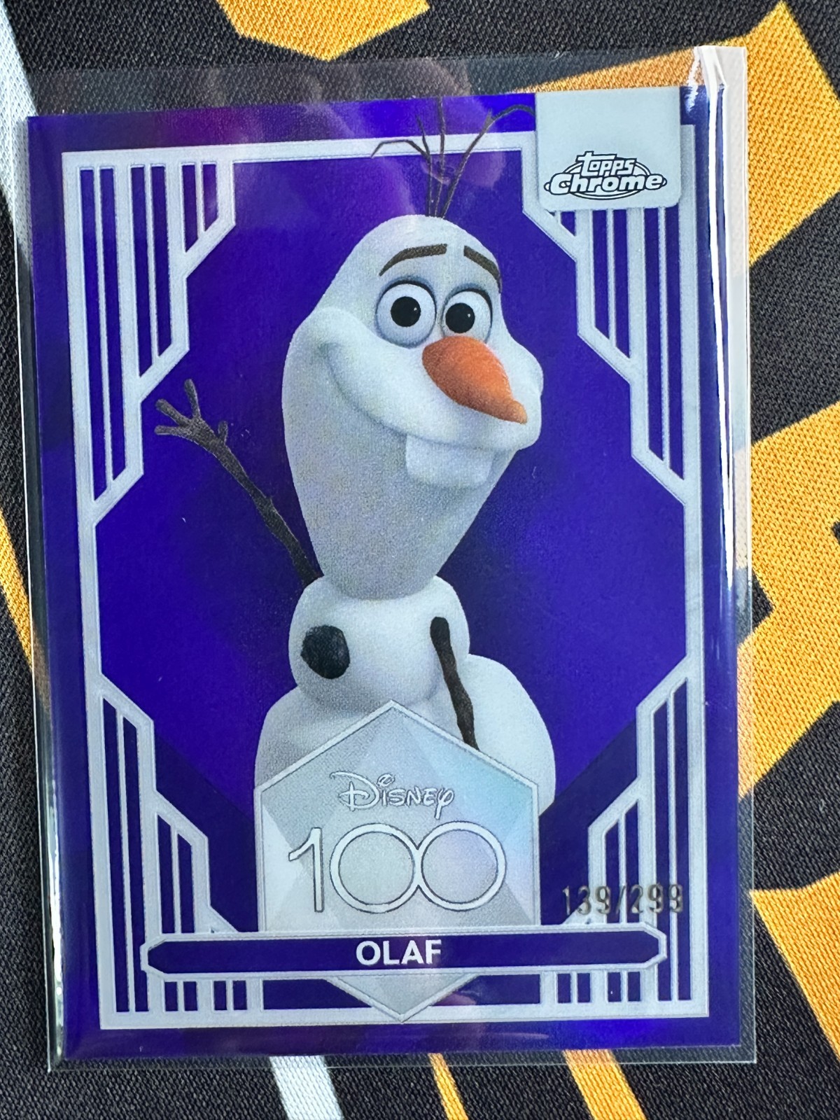 2023 Topps Chrome Disney 100 Olaf Purple Refractor #/299 ☃️ 2023 Topps Chrome Disney 100 Olaf Purple Refractor #/299 ☃️