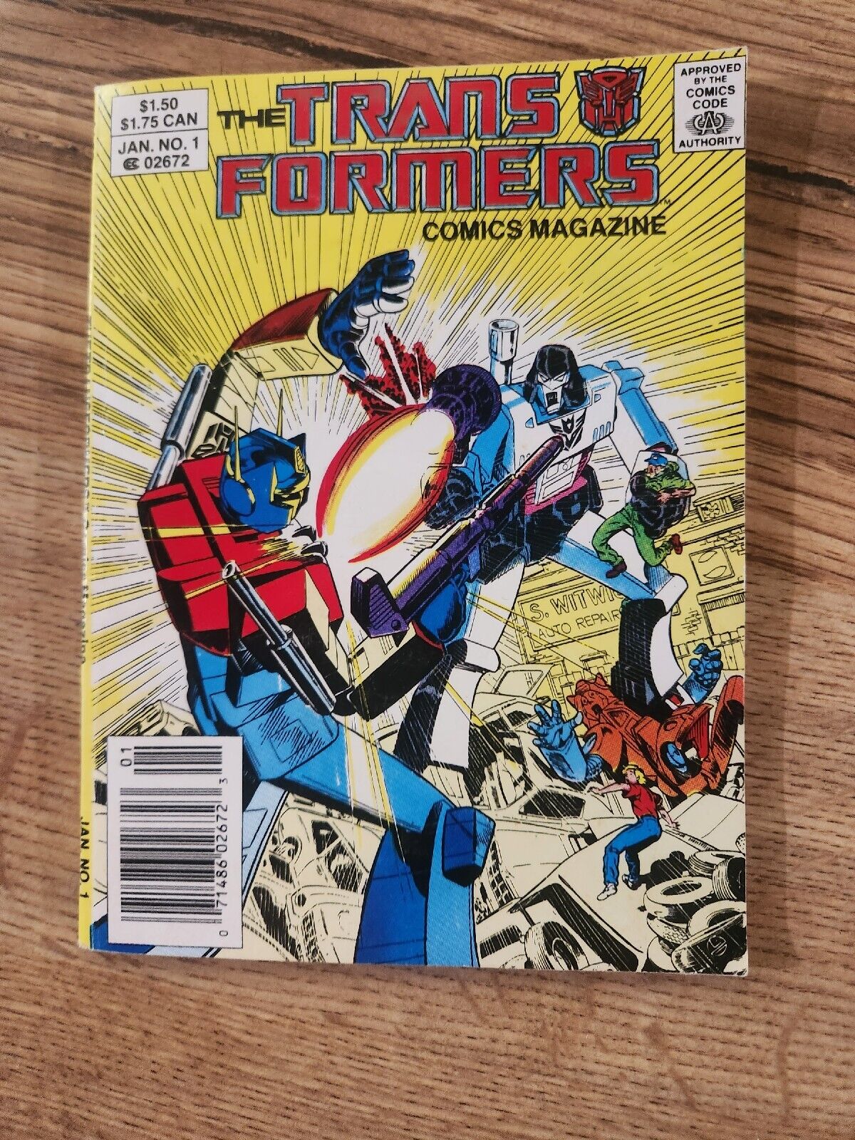 Marvel’s THE TRANSFORMERS Comics Magazine Digest Size Issue #1 Jan 1987