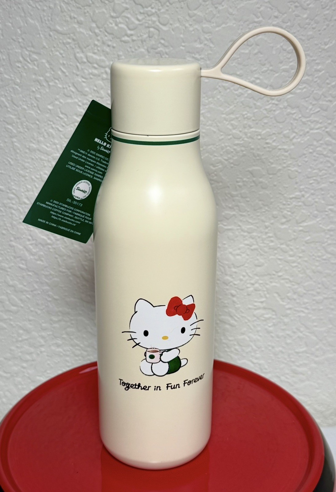 Starbucks x Hello Kitty Limited Edition Stainless Steel Water Bottle 20oz BN