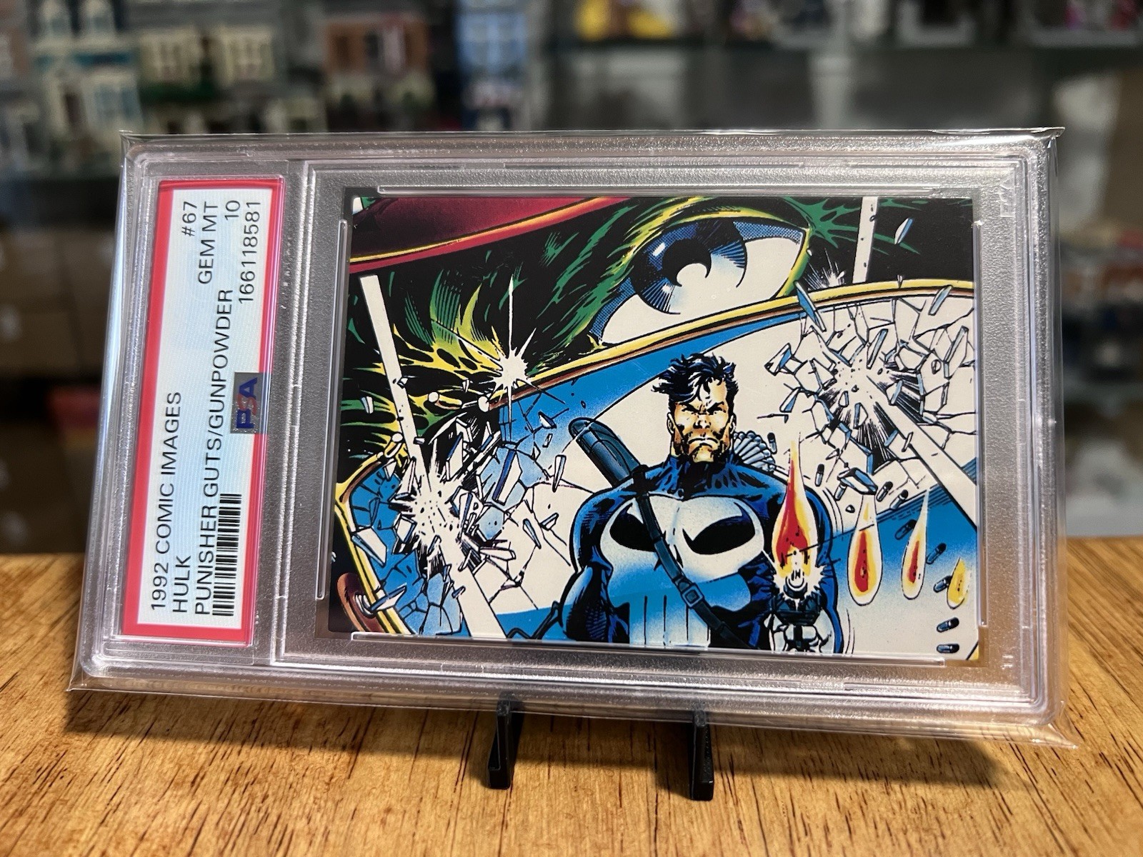 PSA 10 Marvel 1992 Comic Images Punisher #67 Green Gray Hulk Guts And Gunpowder