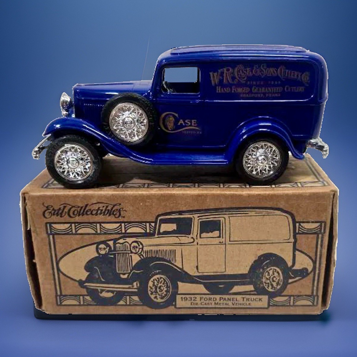 Vtg Ertl Collectibles 1932 Ford Panel Truck W.R. Case & Sons Cutlery Bank NEW 