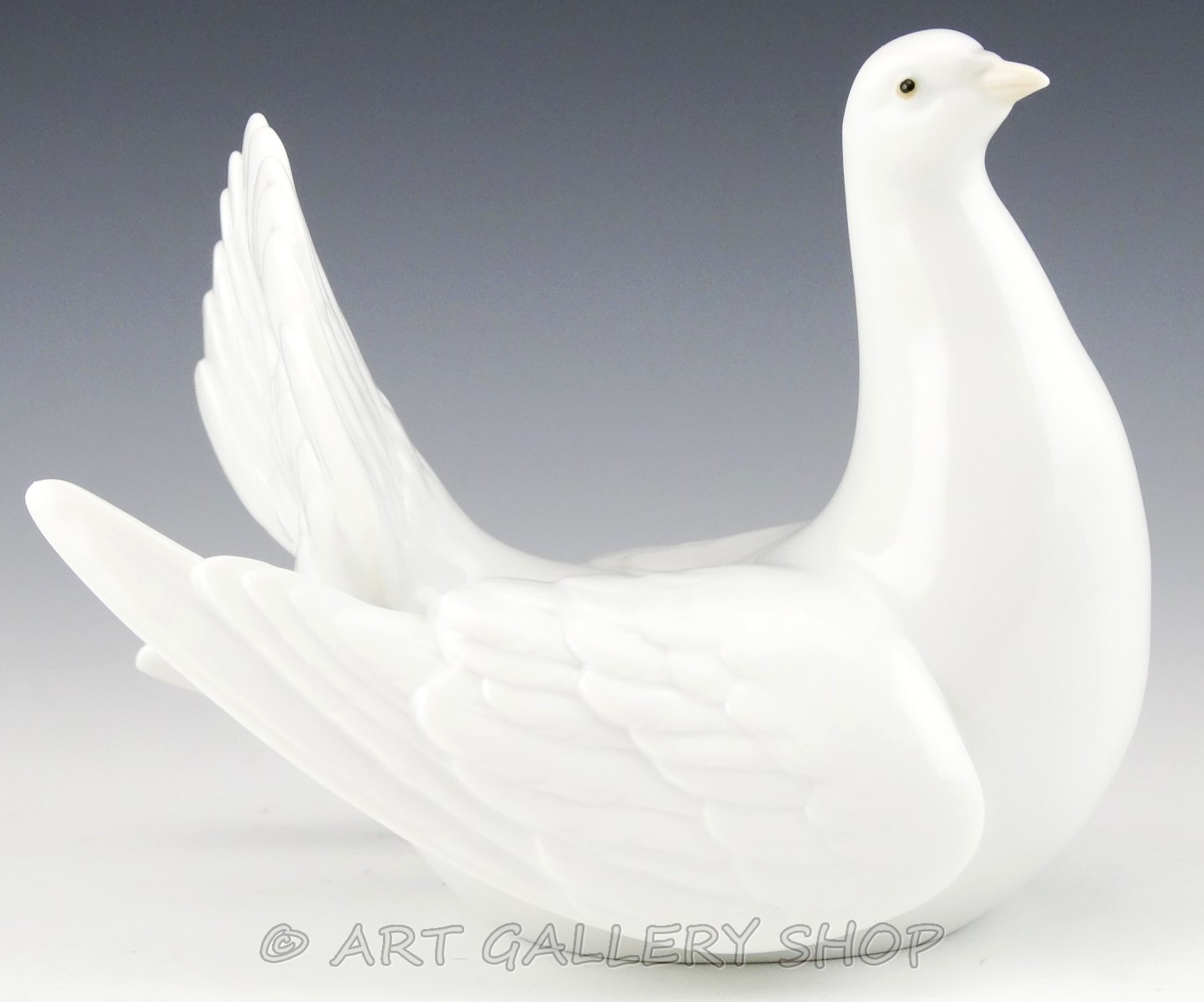 Lladro Figurine PEACEFUL DOVE LARGE WHITE BIRD #6289 Retired Mint