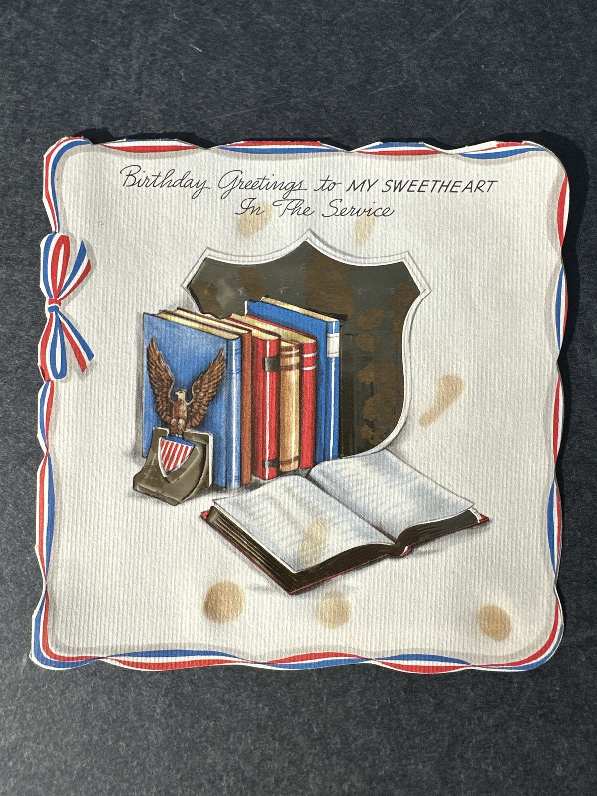 1942 World War 2 Hallmark Birthday Greeting Card - Not Written In