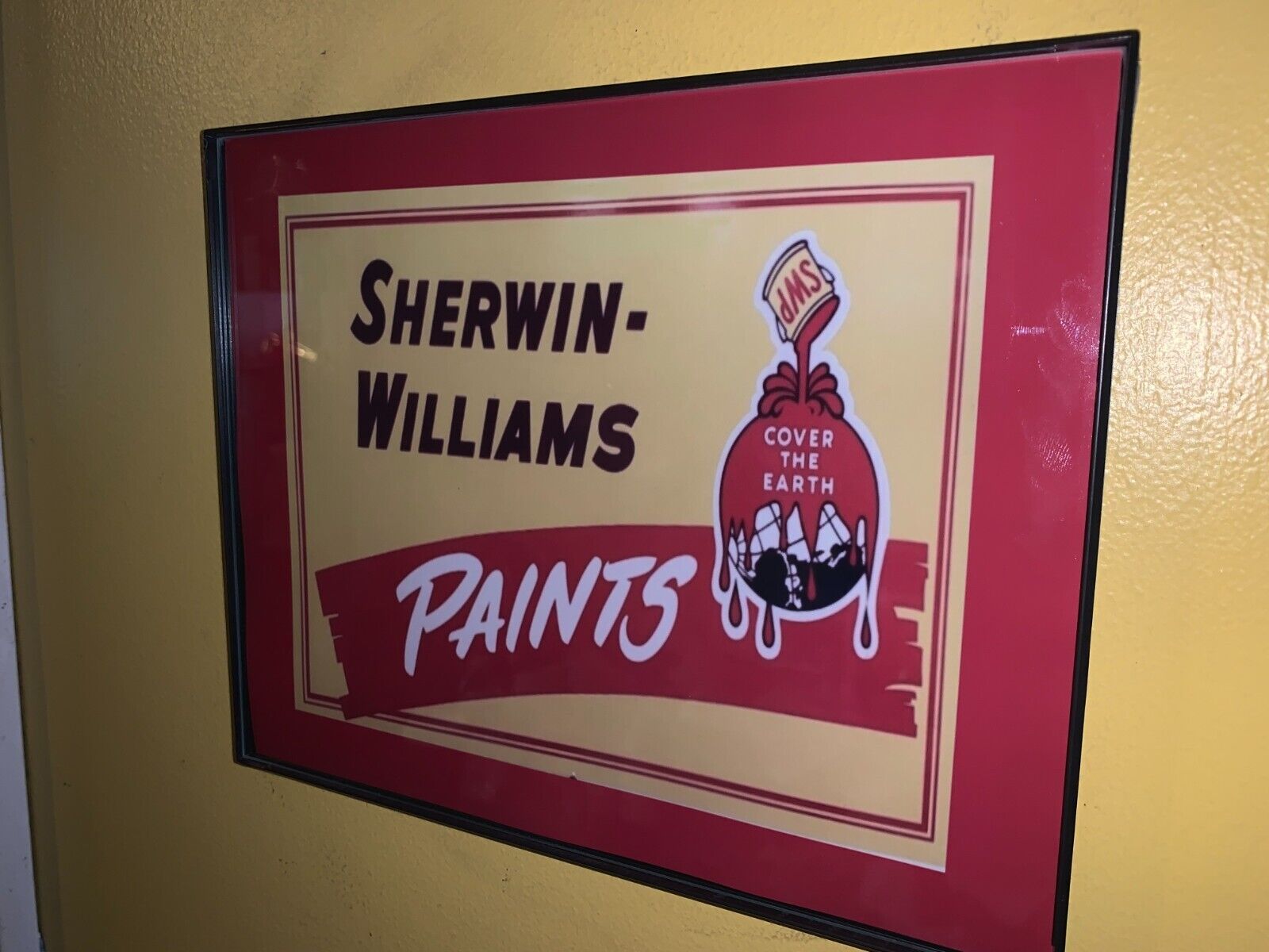 Sherwin Williams Paints Painter Hardware Store garage Man Cave Advertising Sign