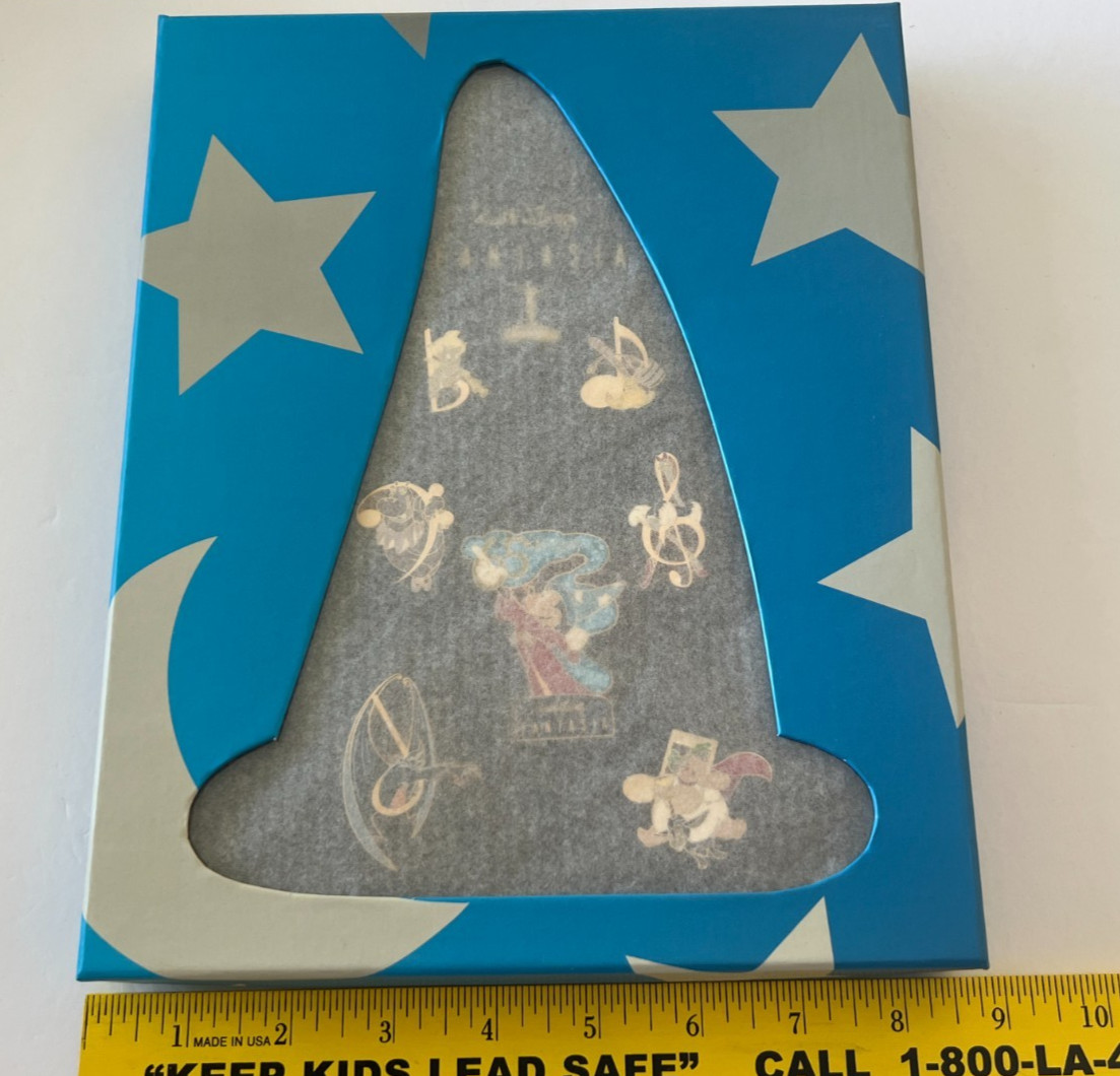 Disney Fantasia Limited Edition 1500 Boxed Pin Set Mickey Sorcerer LE 1500