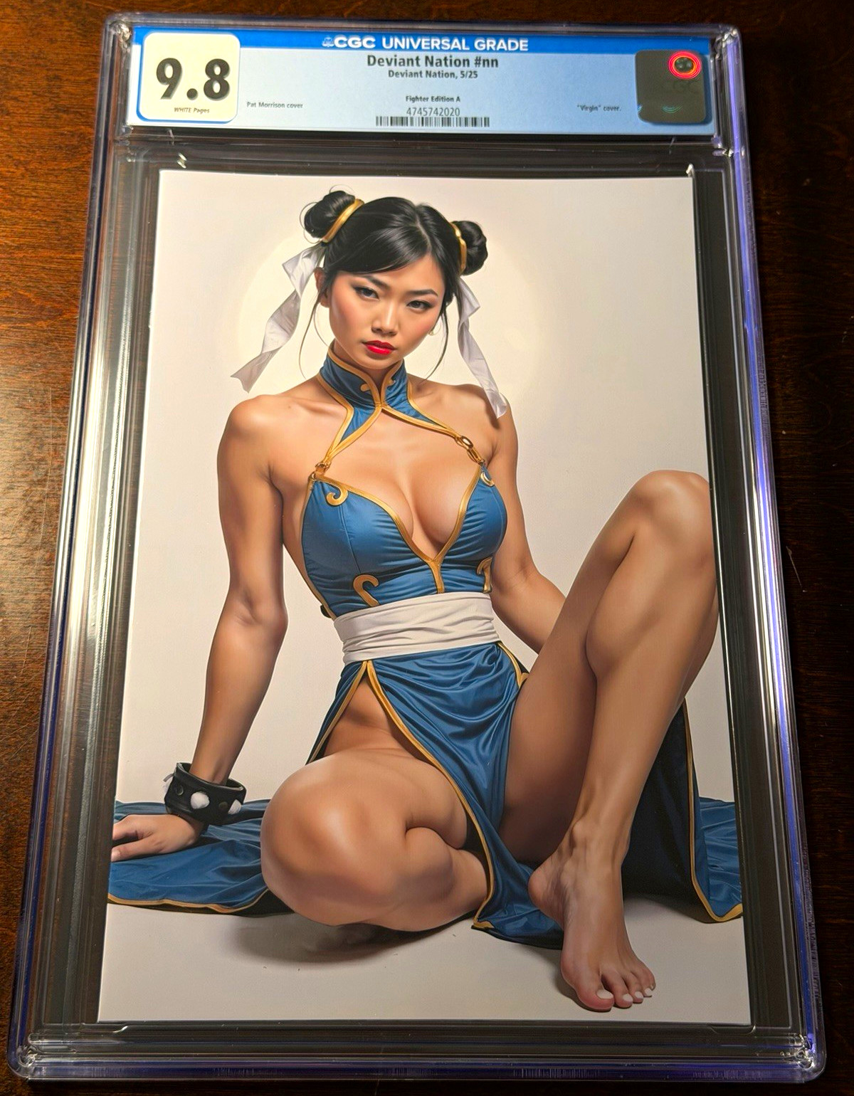 FREE SHIPPING Deviant Nation #nn CGC 9.8 Chun-Li Street Fighter Virgin LTD 100