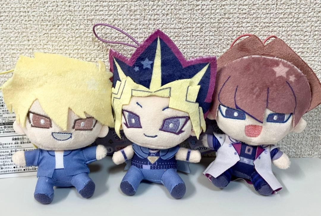 Yu-Gi-Oh x Sanrio Dark Yugi Seto Kaiba Katsuya Jonouc Plush Mascot set of 3 NEW Yu-Gi-Oh x Sanrio Dark Yugi Seto Kaiba Katsuya Jonouc Plush Mascot set of 3 NEW