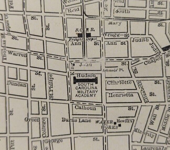Vintage 1902 CHARLESTON SOUTH CAROLINA SC Map 11