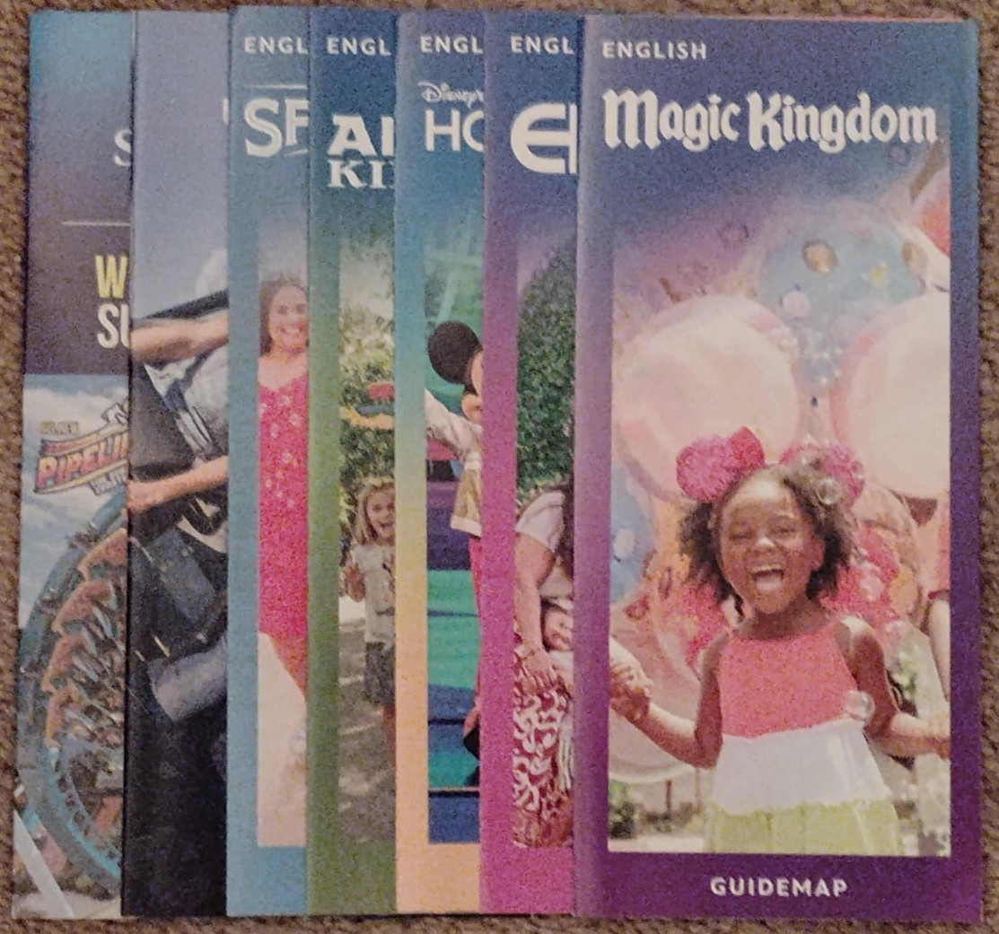 Very Recent 2026 Disney World Park Maps + 2024 Universal Studios + Seaworld Info