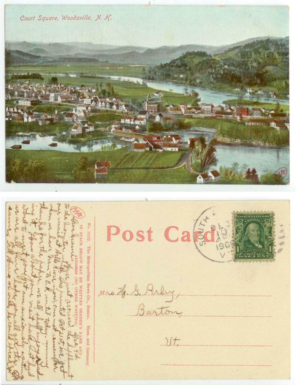 1908 Woodsville New Hampshire overview