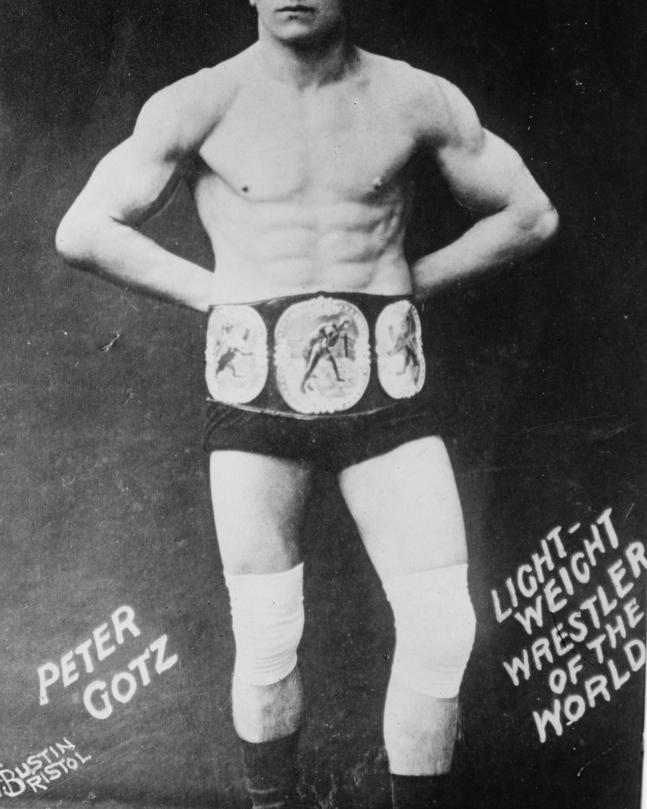 Vintage 1910 Lightweight Wrestler Portrait 8x10 Photo Reprint Vintage 1910 Lightweight Wrestler Portrait 8x10 Photo Reprint