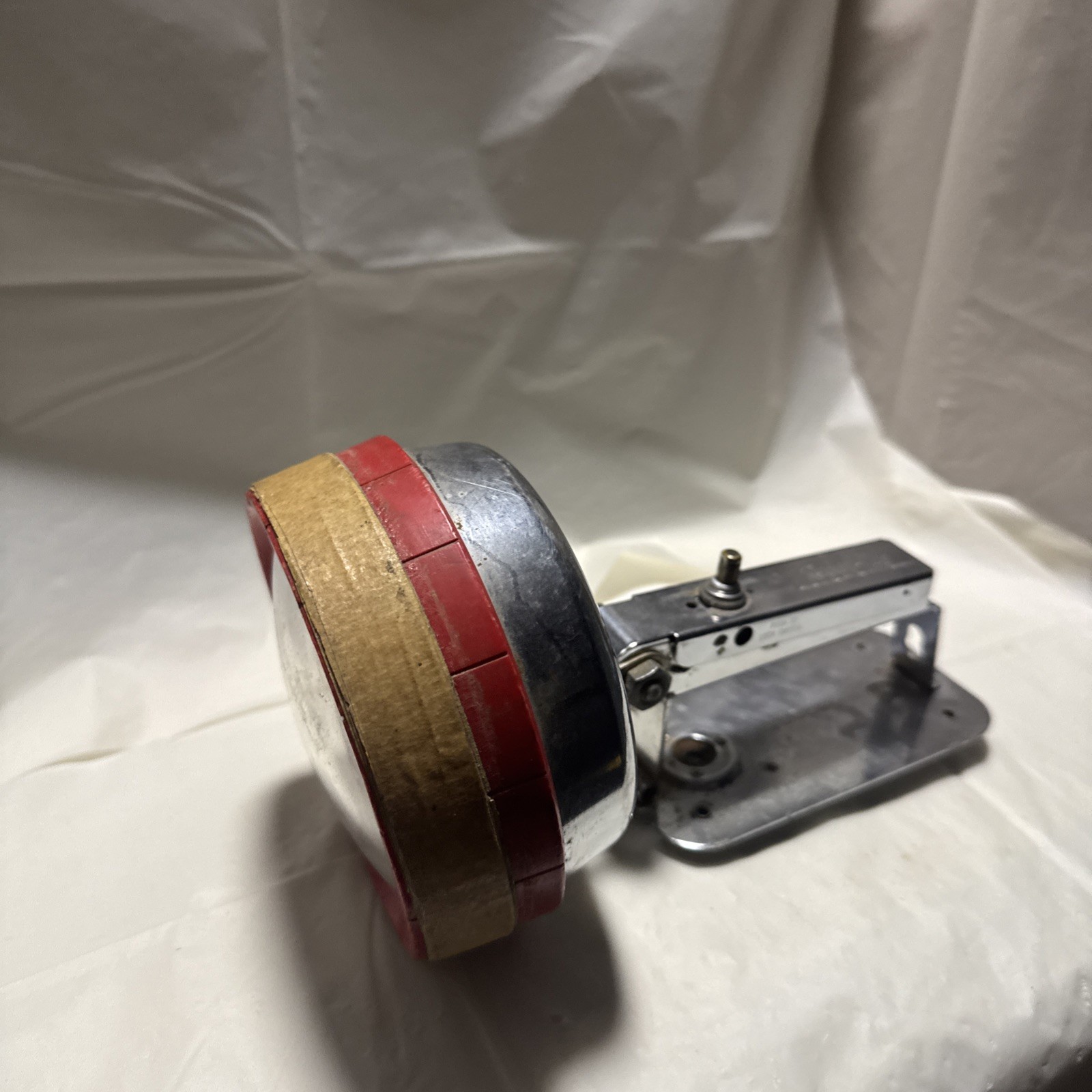 Vintage Burgess Radar-Lite Spotlight Chrome Industrial Light Made USA 1950s 60s