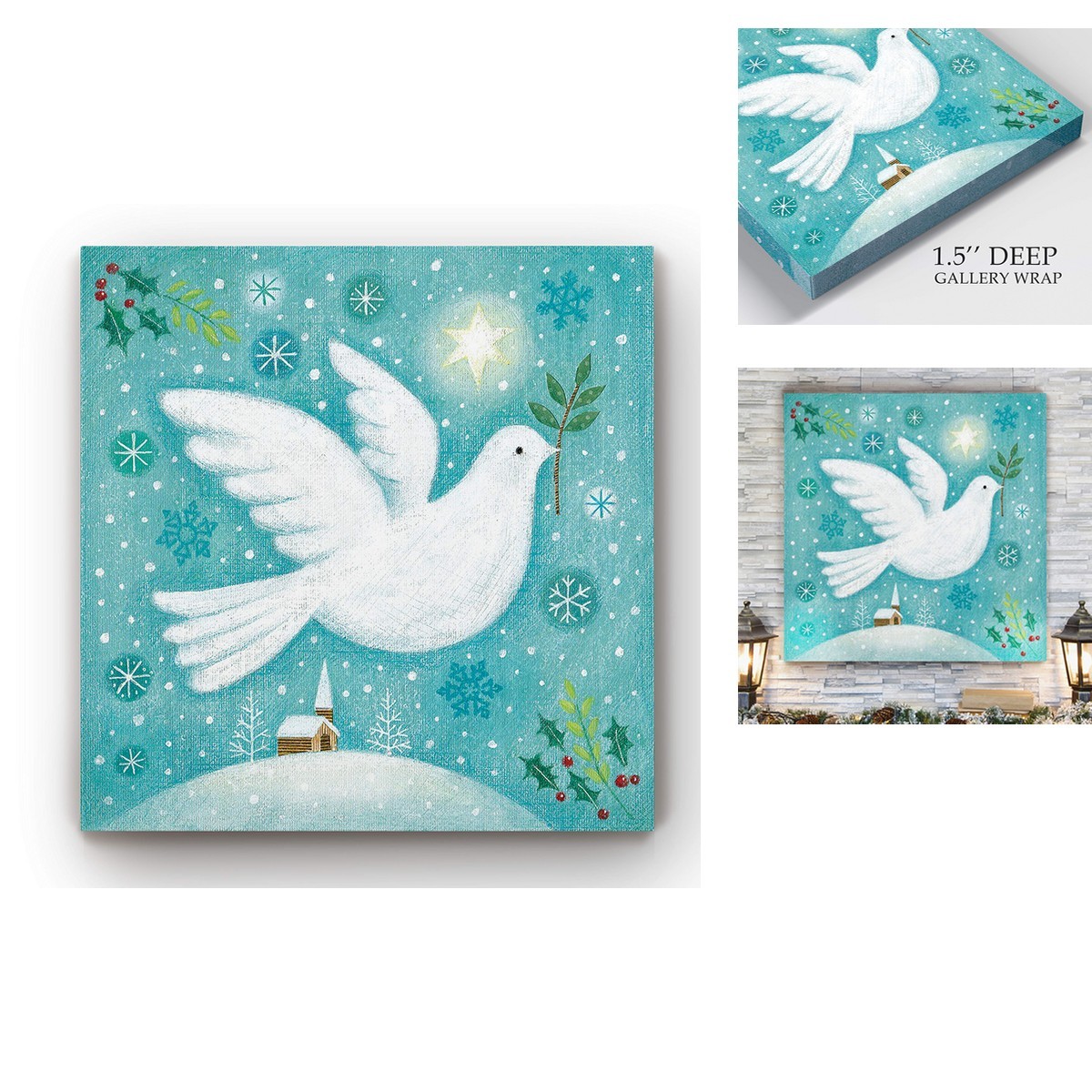 Renditions Gallery Peace On Earth Gallery Wrapped Canvas, 24x24