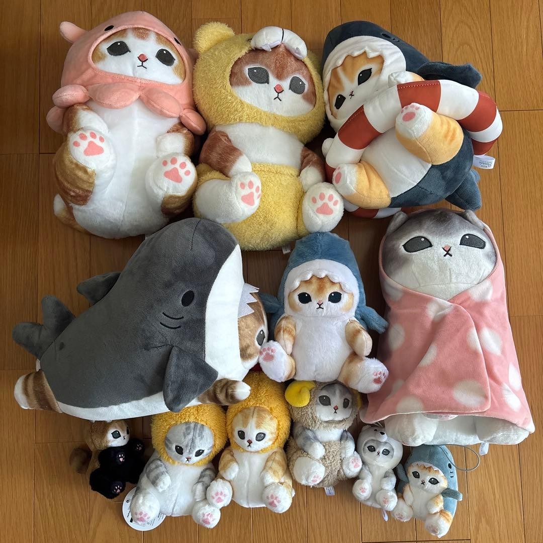 Mofusand Plush Set Cat Shark Costume Collection Kawaii Collectible13+ H856 Mofusand Plush Set Cat Shark Costume Collection Kawaii Collectible13+ H856