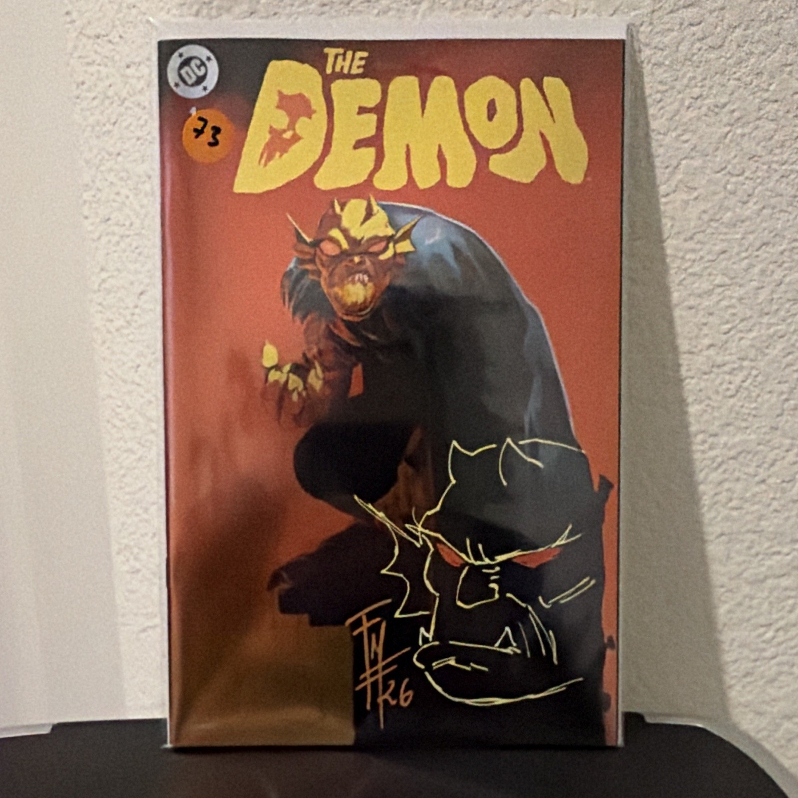 DC Comics The Demon #1 NYCC Exclusive Foil Fede Mele Remarque and Signature