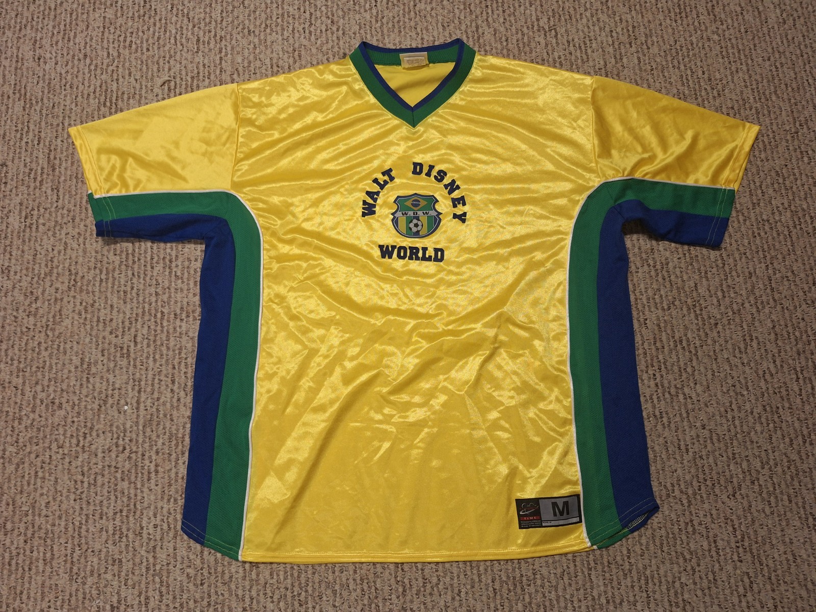 Vintage 90s 00s Logo Disney World Cartoon Tv Movie Soccer Jersey XL RARE