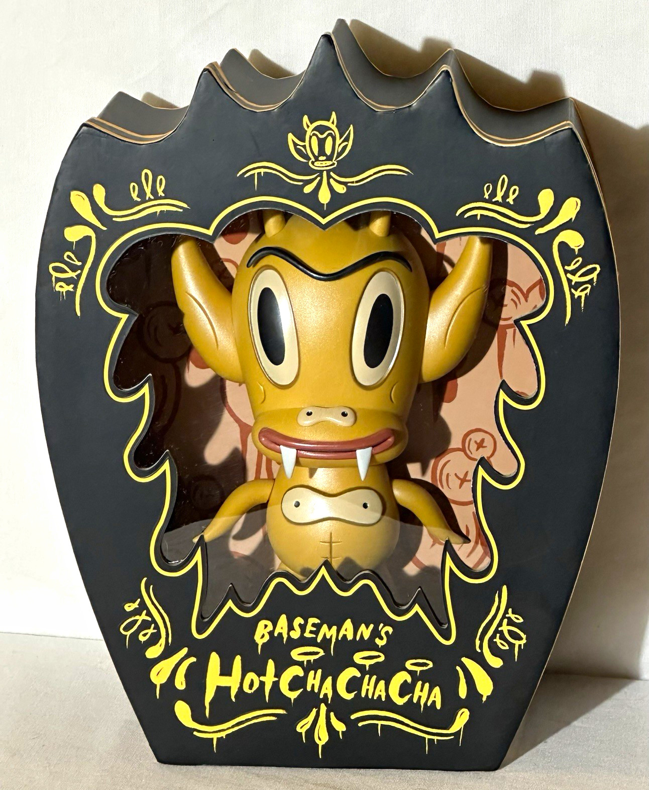 Critterbox Gary Baseman Hot Cha Cha Cha Gold Vinyl Figure LE 016/100 2006