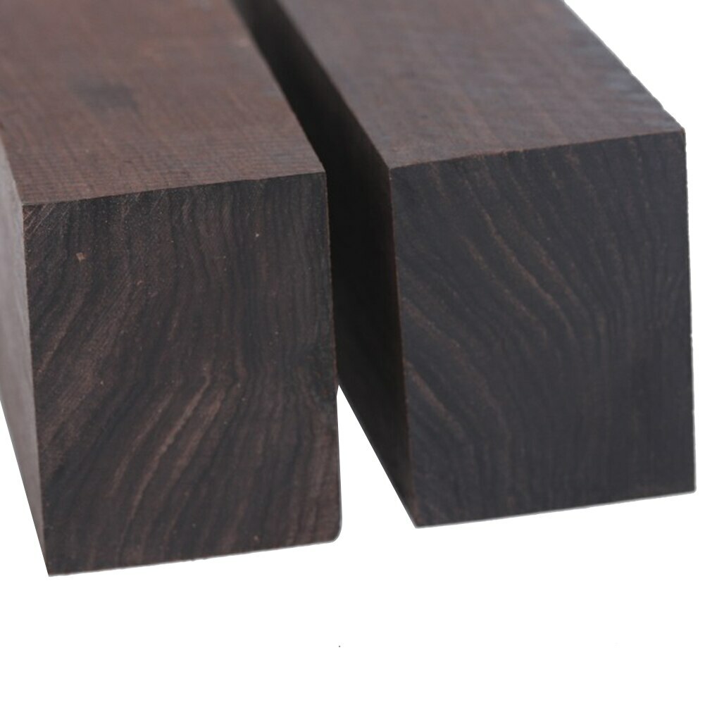 2 Pieces African Blackwood Ebony Wood Material Knife Handle Scales 12x4x2.5cm 2 Pieces African Blackwood Ebony Wood Material Knife Handle Scales 12x4x2.5cm