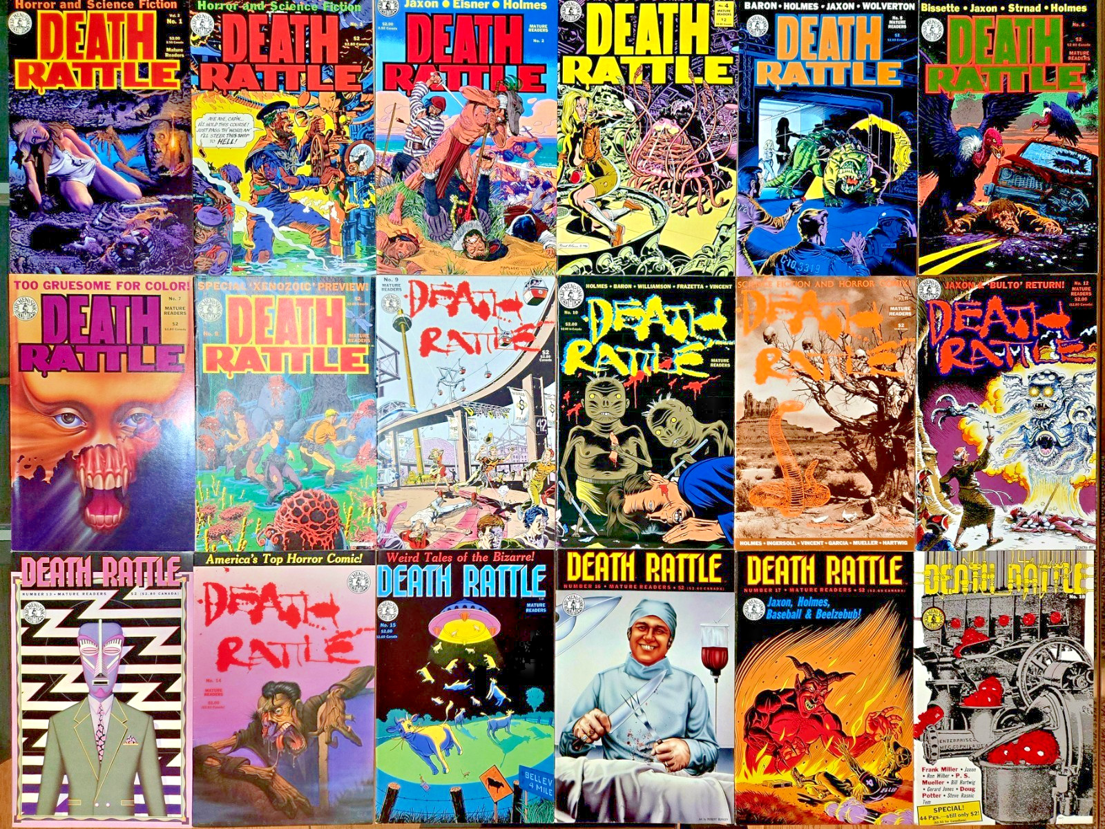 Death Rattle Lot, Volume #2 (1-18) Complete Run, Kitchen Sink Press 1985-1988 Death Rattle Lot, Volume #2 (1-18) Complete Run, Kitchen Sink Press 1985-1988