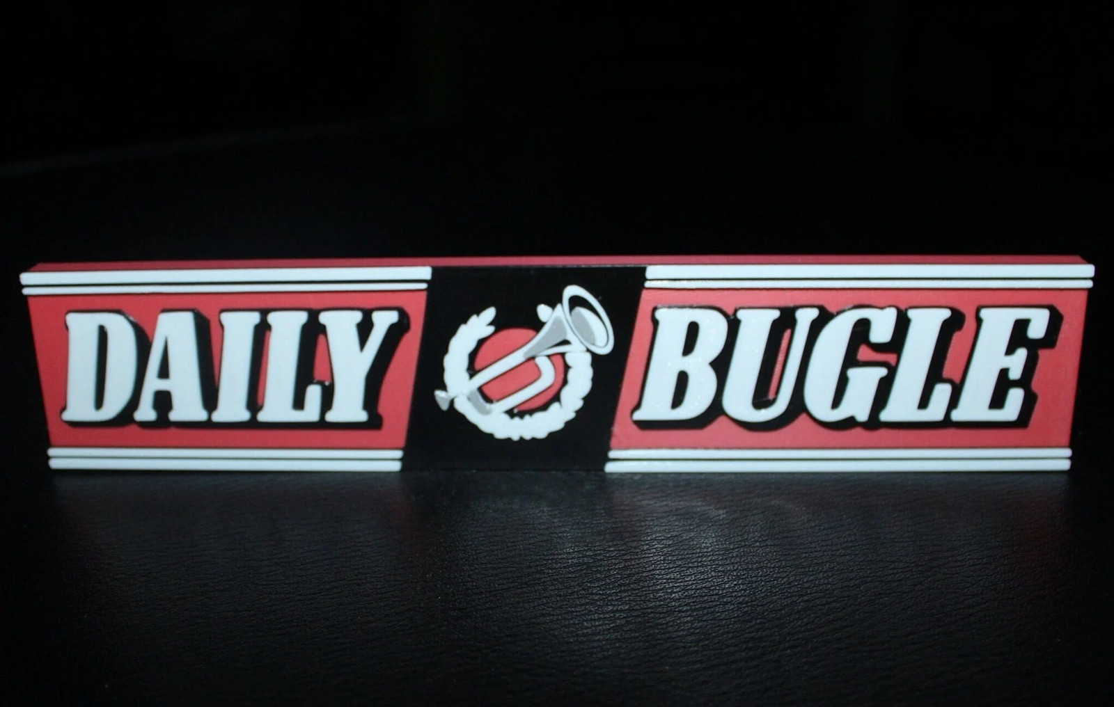 Daily Bugle 3D printed Logo Sign Wall Desk Shelf Art