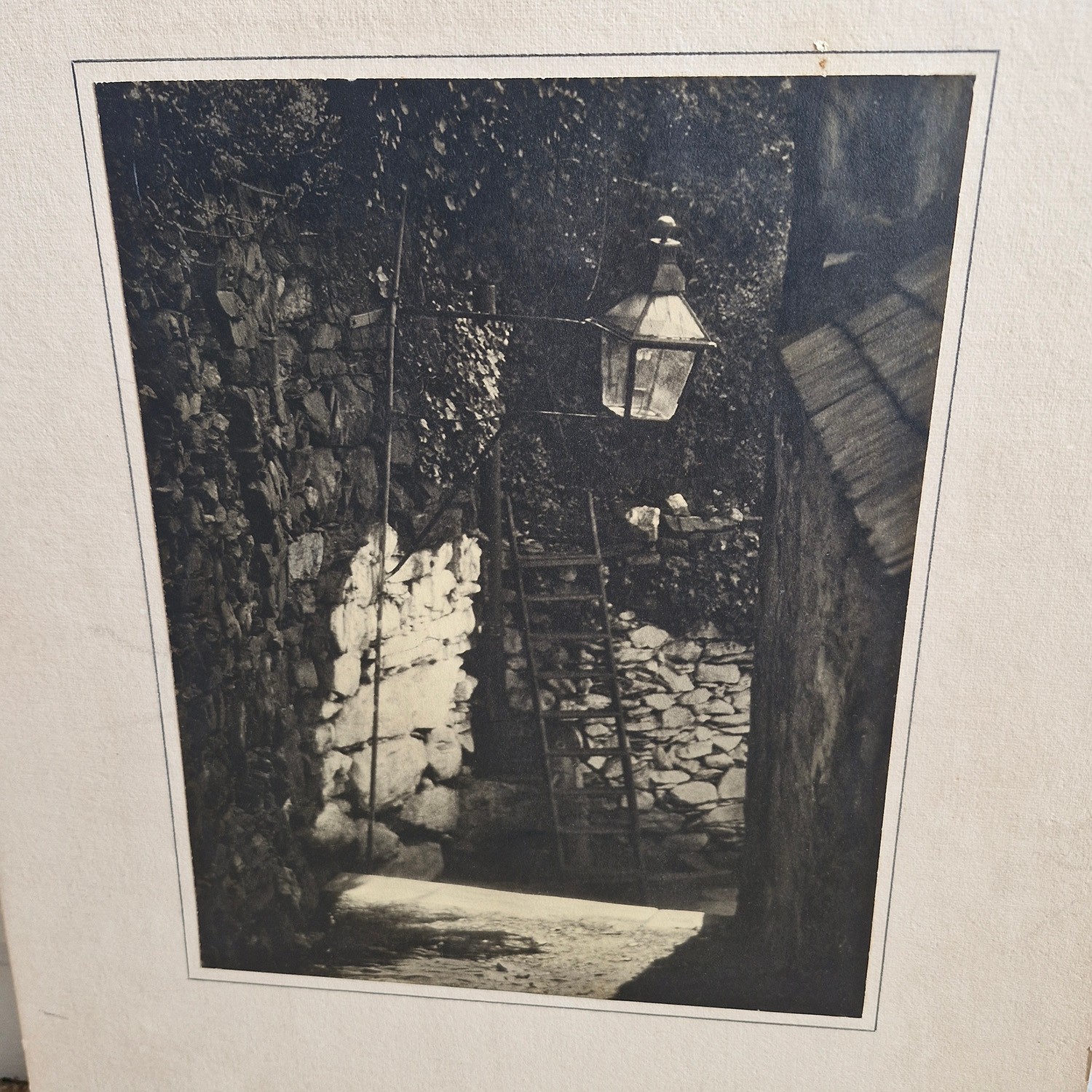 Large Antique Landscape Photographic Print \