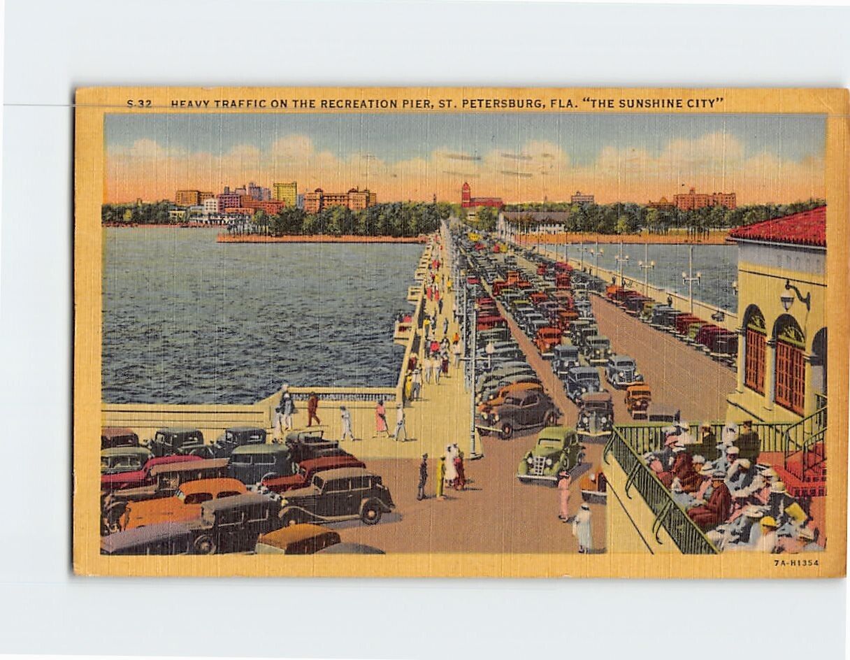 Postcard Recreation Pier St. Petersburg Florida USA