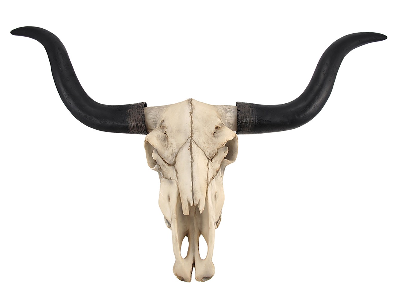Huge Longhorn Cow Skull 27in Wide Resin Long Horn Steer Wall Hanging Decor