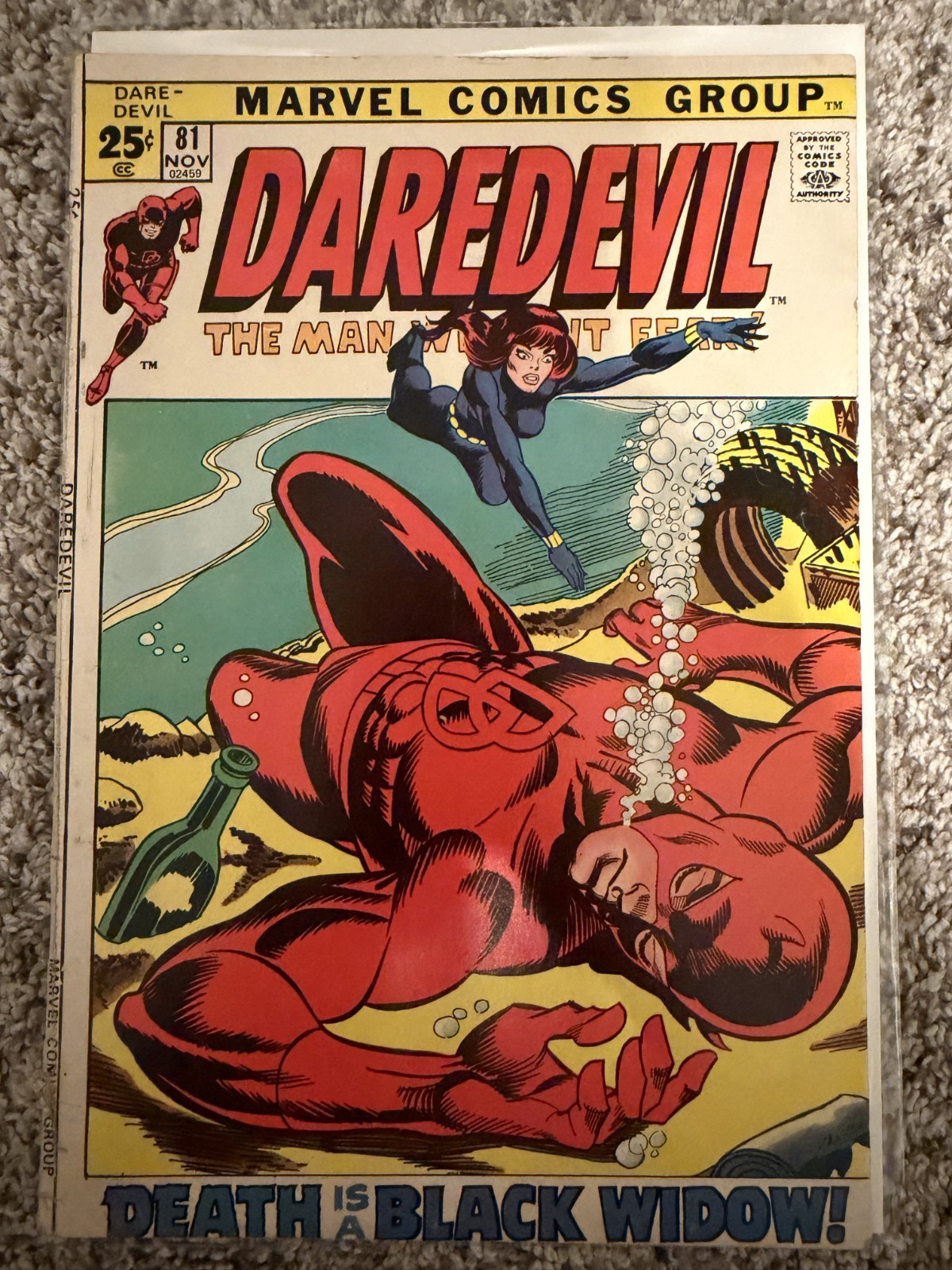 Daredevil #81 VG- Death is a black widow