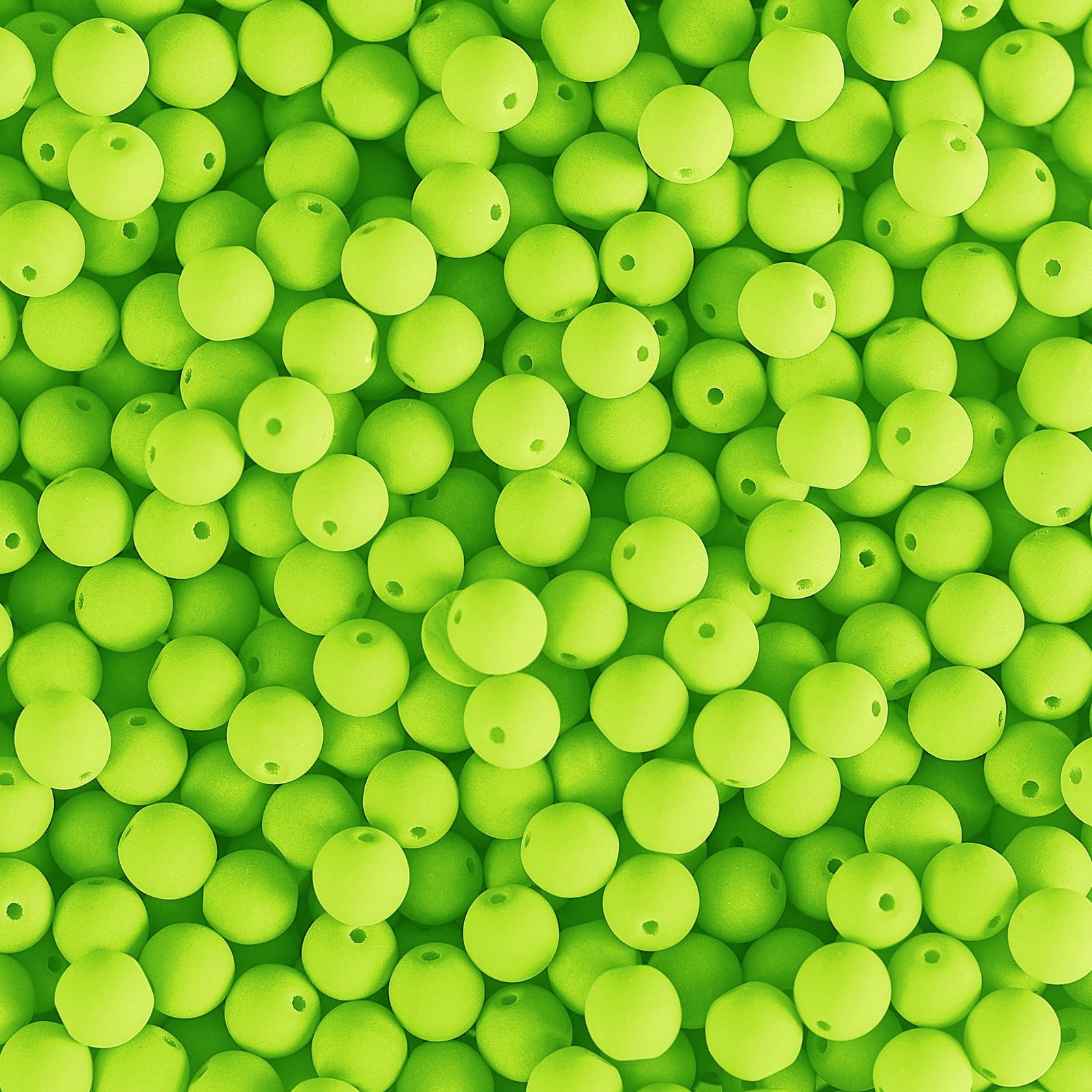 John Bead Czech Glass 4mm Opaque Beads Strand 138pcs White Lime Jewelry Craft